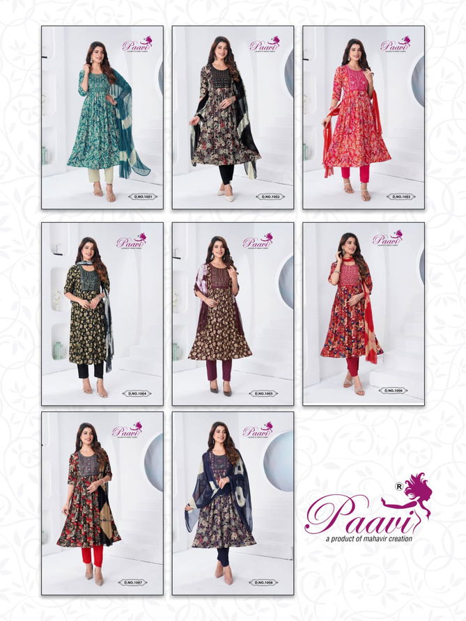 Sanaya 2 By Paavi  Portion Printed Kurti With Bottom Dupatta Wholesale Shop In Surat